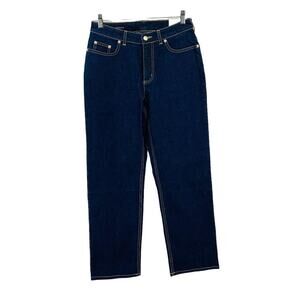 Lands' End Womens Dark Wash Denim Size 4